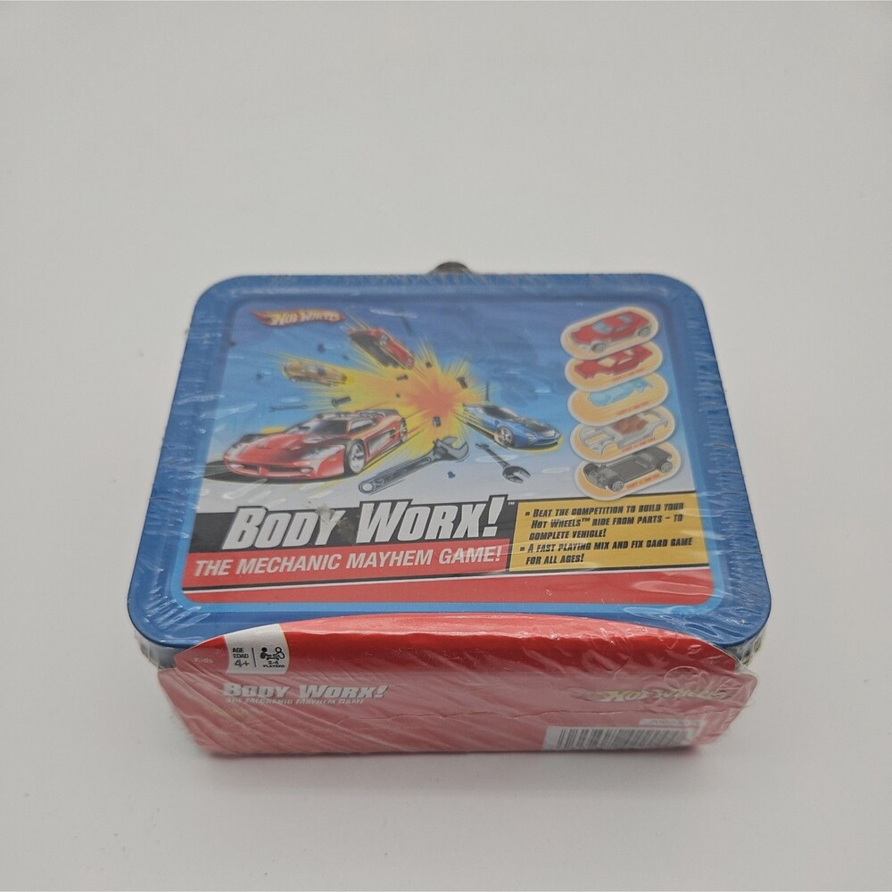 Hot Wheels Body Worx The Mechanic Mayhem Game  Comes in it's Mini Lunchbox Metal